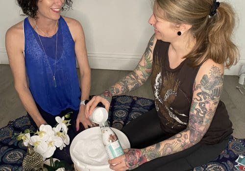 camille and sarah salt making