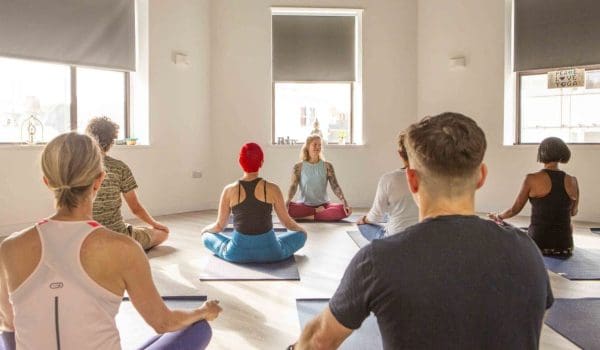 seated back up close Yoga classes in Hove